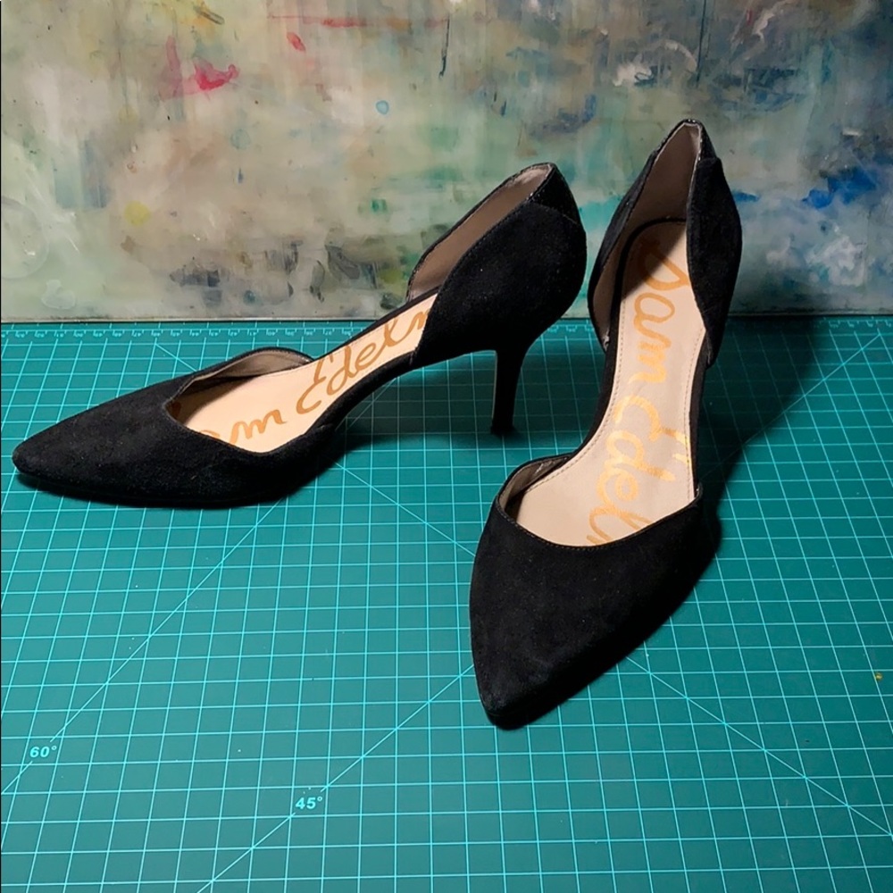 Sam Edelman D’orsay Black Kitten Heels